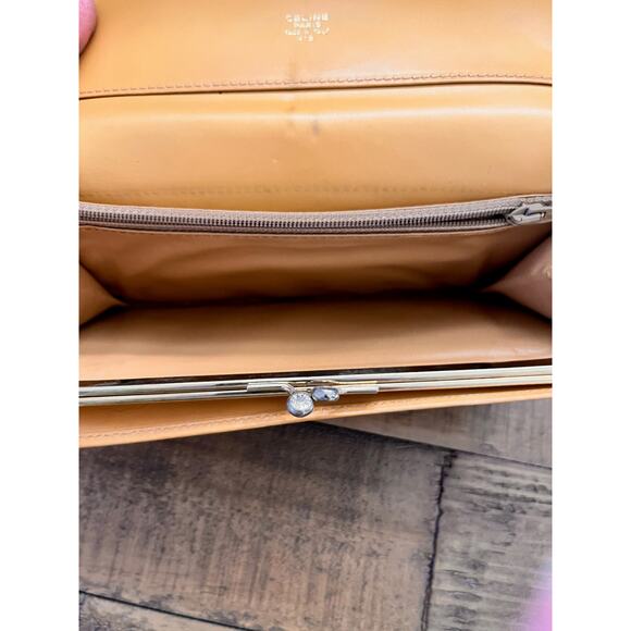 Céline Macadam Long wallet Classic Brown w/Tan leather trim - Picture 8 of 13
